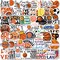 50Pcs Basketball Stickers, Basketball Scrapbook Stickers for Kids Teens Boys Girls, Waterproof Vinyl Stickers for Water Bottle Laptop Scrapbooking Skateboard Guitar
